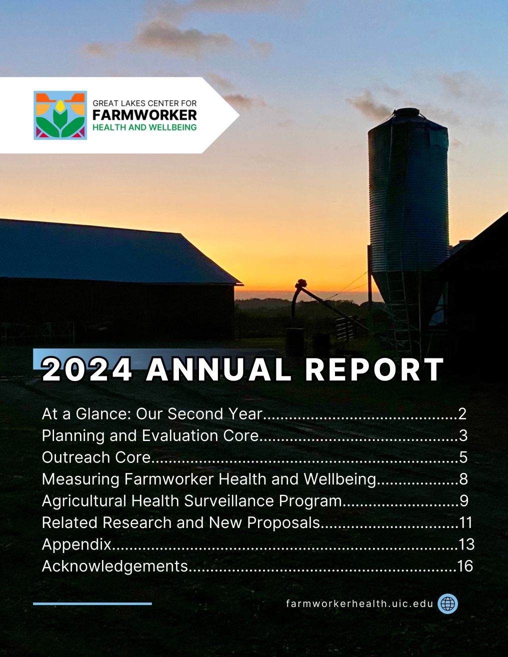 A preview of the front cover of the 2024 annual report